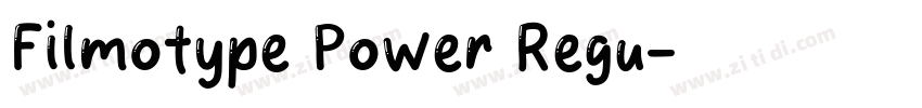 Filmotype Power Regu字体转换